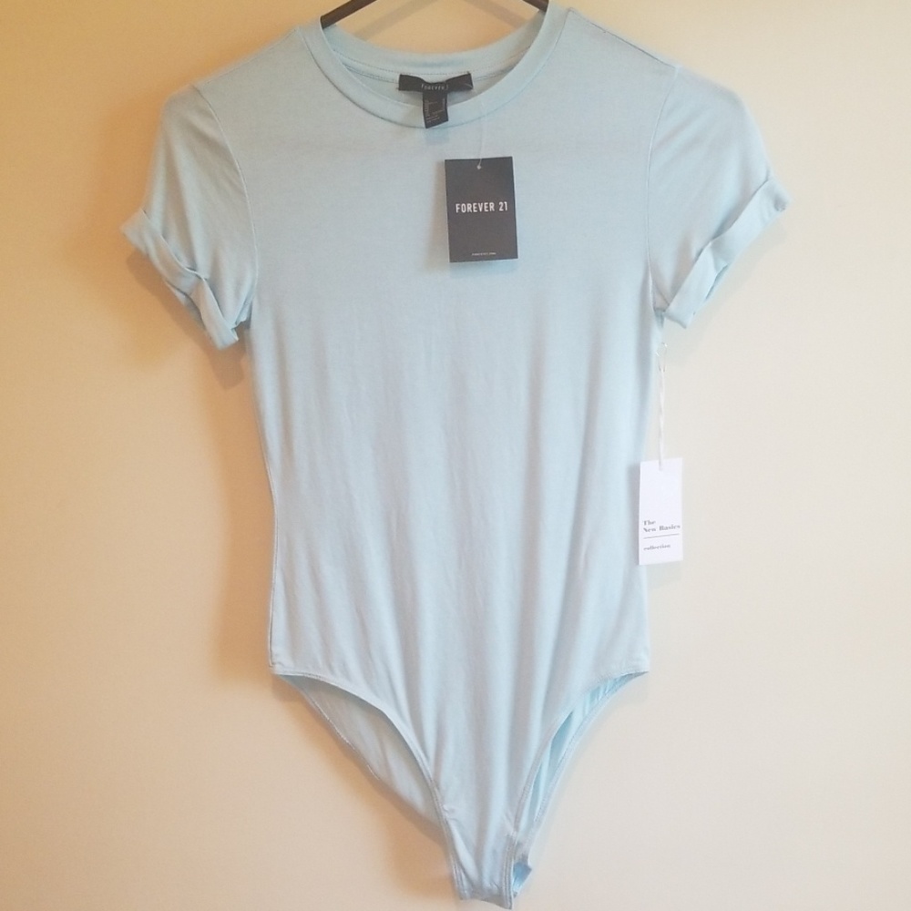 Baby blue body suit